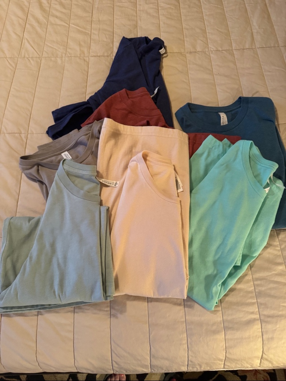 Bella Canvas Crewneck Tee Bundle - Sz M  - 7 included